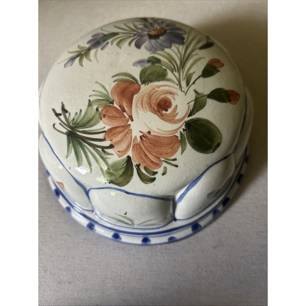 Vintage ABC Bassano Hand Painted Italian Ceramic Mold 7" * No sticker